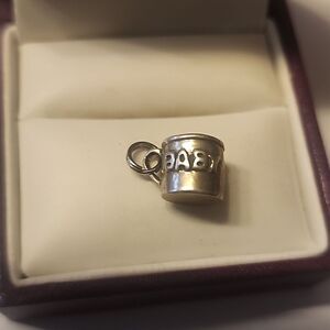 SUNWEST 925 Sterling Silver Vintage "Baby" Cup Small Charm Pendant
